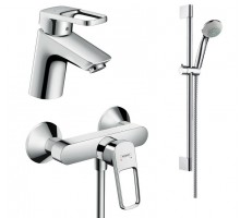 HANSGROHE 1052017 Logis Loop Набор смесителей для душа ,умывальник 70 (71150000+71247000+27728000)