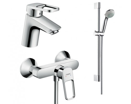 HANSGROHE 1052017 Logis Loop Набор смесителей для душа ,умывальник 70 (71150000+71247000+27728000)