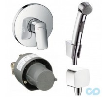 HANSGROHE Logis Набор скрытого монтажа с гигиенической лейкой (71666000+26457000+32129000)