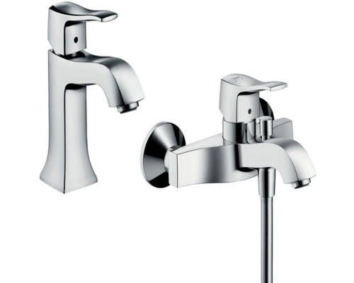 HANSGROHE Metris Classic Смеситель для раковины, однорычажный + Смеситель для ванны, однорычажный