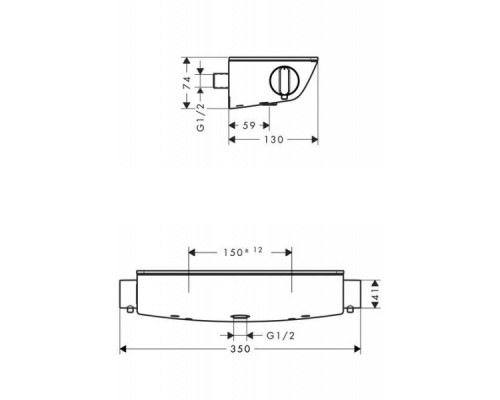 Hansgrohe 13111400 Ecostat Select терм д душ, ВМ,1функц
