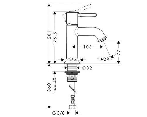 HANSGROHE Talis Classic Смеситель для раковины