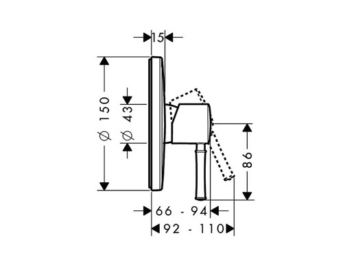 HANSGROHE Talis Classic Смеситель для душа