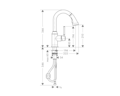 HANSGROHE Talis Classic Смеситель для кухни