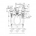 Hansgrohe 15063000 PuraVida смес рак 3 отв, слив гарн,хр