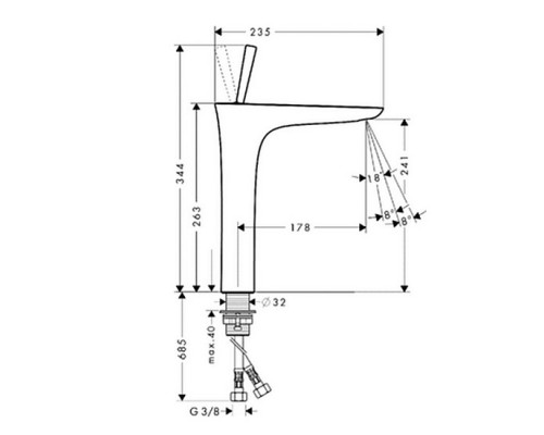 Hansgrohe 15072400 PuraVida Смеситель для раковины