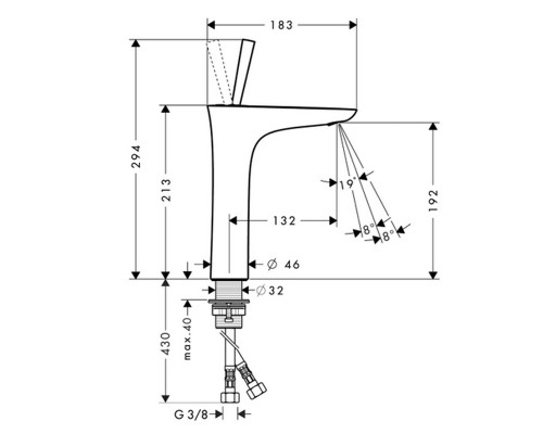 Hansgrohe 15081000 PuraVida Смеситель для раковины