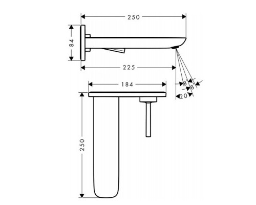 Hansgrohe 15085400 PuraVida Смеситель для раковины