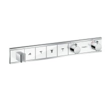 HANSGROHE Термостат прихованого монтажу RainSelect на 4 клавіші, Chrome/White (15357400)