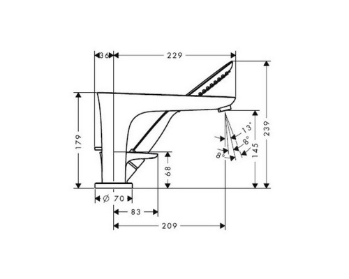 Hansgrohe 15432000 PuraVida Смеситель на край ванны