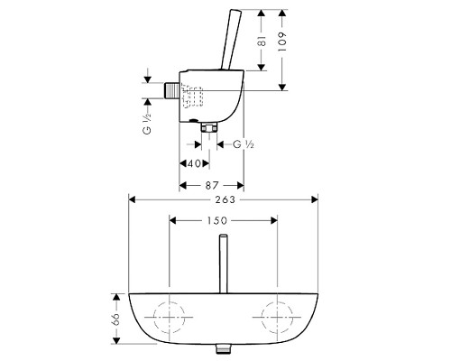 Hansgrohe 15672000 PuraVida Смеситель для душа