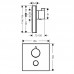 Hansgrohe 15735600 Термостат ShowerSelect Highflow,ч/хр