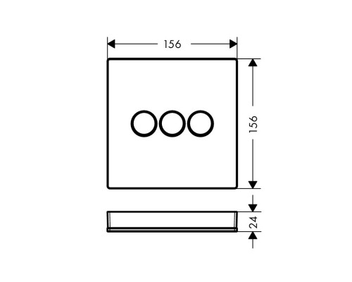Hansgrohe 15736400 Модуль ShowerSelect, белый/хром