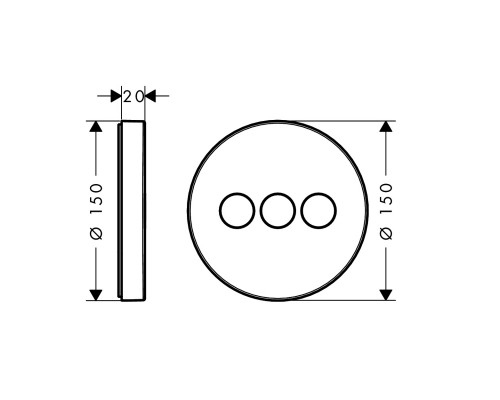 Hansgrohe 15745000 Запорный вентиль Ecostat Select iCont