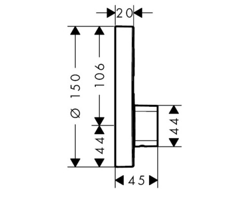 Hansgrohe 15747000 Смеситель ShowerSelect S, для 1 потр