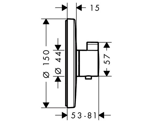 Hansgrohe 15755000 Термостат Ecostat S, СМ