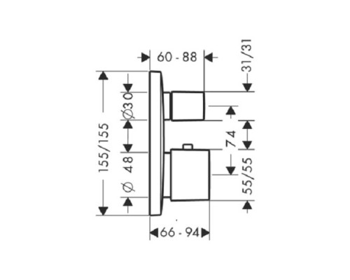 Hansgrohe 15775000 PuraVida Термостат