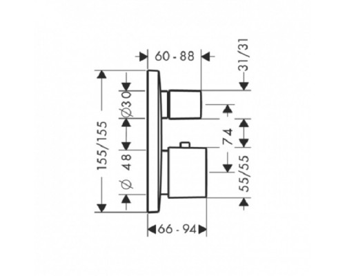 Hansgrohe 15775400 PuraVida Термостат