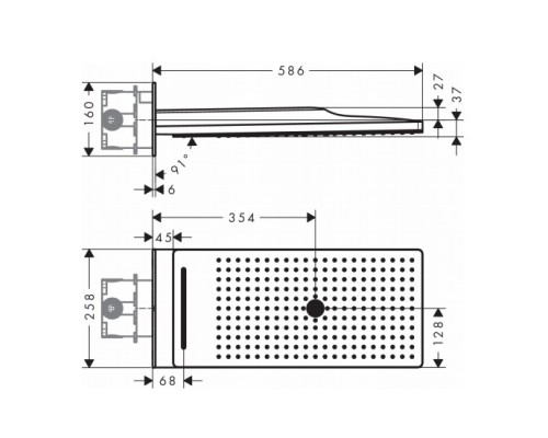 Hansgrohe 24001400 Верхний душ Rainmaker Select 580