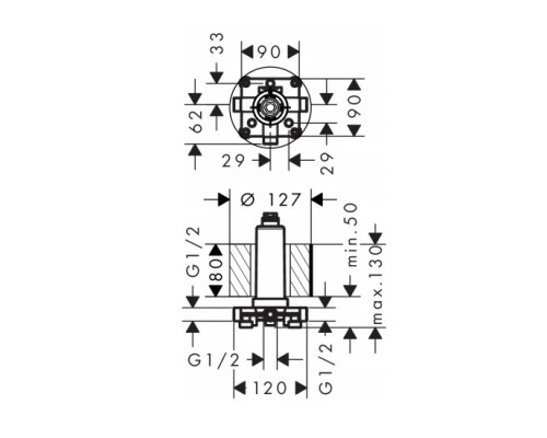 Hansgrohe 24010180 Rainmaker Select 460 базовый набор
