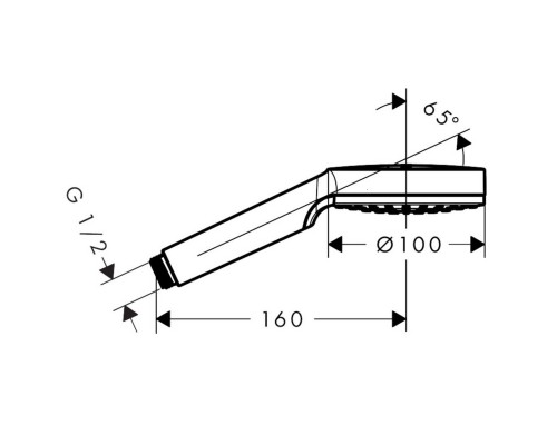 Hansgrohe 26333400 Crometta Ручной душ, EcoSm.
