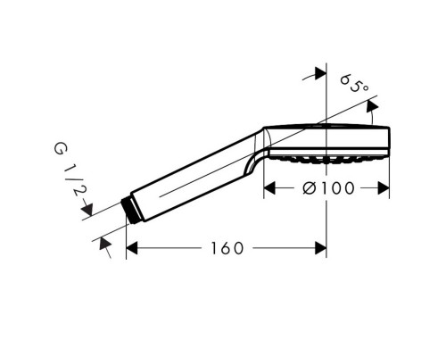 Hansgrohe 26334400 Crometta 1j ручной душ EcoSmart 6 л