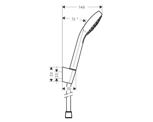Hansgrohe 26413400 Croma Select E Var/Port душ наб 1,60