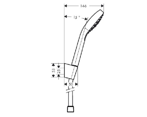 Hansgrohe 26424400 Croma Select E 1jet/Port душ/н,1,25