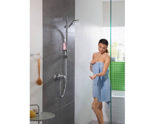 HANSGROHE Crometta Vario 26553400 душевая стойка 0,65 м + мыльница Casetta белый/хром