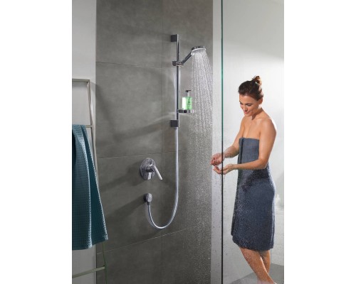 HANSGROHE Crometta Vario 26553400 душевая стойка 0,65 м + мыльница Casetta белый/хром