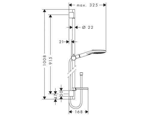 Hansgrohe 26623000 Raindance Select E 120 Душ. набор ES