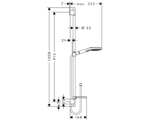 Hansgrohe 26623400 Raindance Select E 120 Душ. набор ES