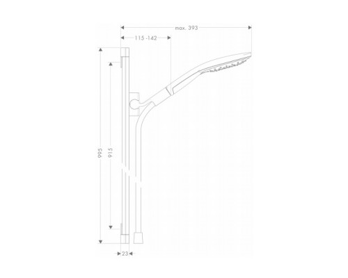 Hansgrohe 26626400 Raindance Select S 150 Душевой набор