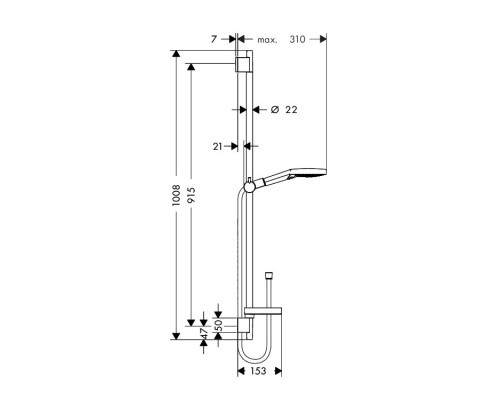 Hansgrohe 26631000 Raindance Select S 120 Душевой набор