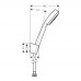 Hansgrohe 26664400 Crometta 100 1jet Port душ/н 1,25