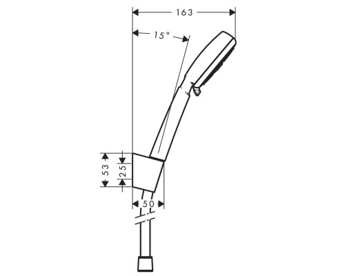 Hansgrohe 26666400 Crometta 100 Vario Port душ/н 1,25