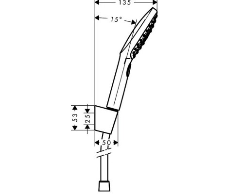 Hansgrohe 26720400 RD Select E 120 Port душ/н 1,60
