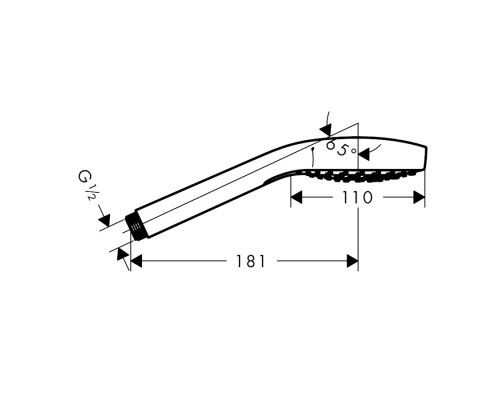 Hansgrohe 26803400 Croma Select S Vario Руч душ EcoSm
