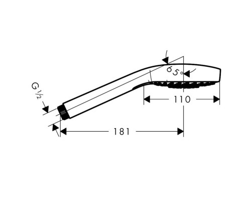Hansgrohe 26810400 Croma Select E Multi руч душ, бел/х