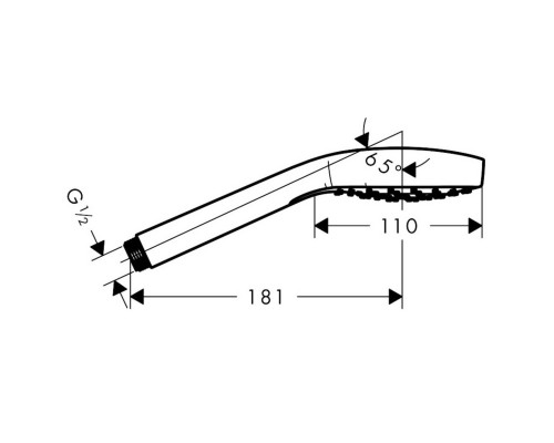 Hansgrohe 26814400 Croma Select E 1 руч душ бел/хр