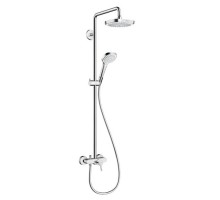 HANSGROHE Душова система Croma E Showerpipe Select 180 2jet Showerpipe зі змішувачем (білий/хром) (27258400)