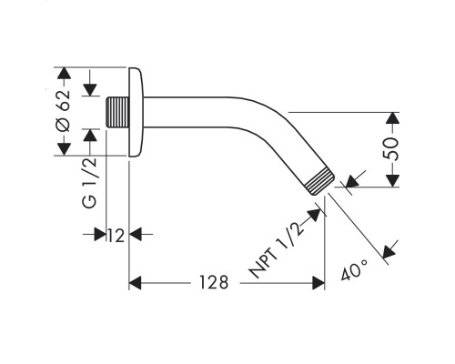 Hansgrohe 27411000 Держатель душа