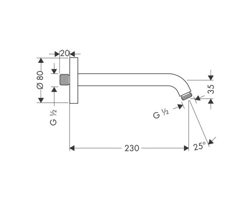 Hansgrohe 27412000 Держатель душа