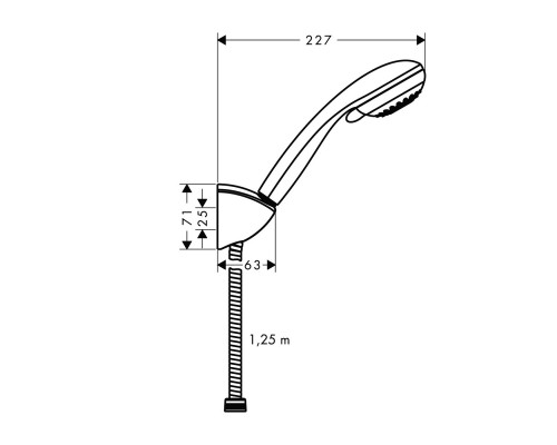 Hansgrohe 27568000 Crometta 85 Multi Душевой набор