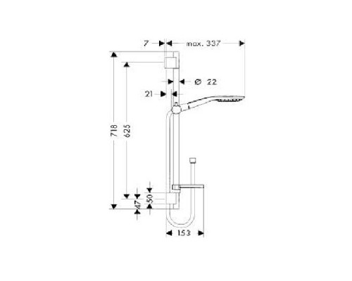 Hansgrohe 27856400 Raindance Select E 150 Душевой набор