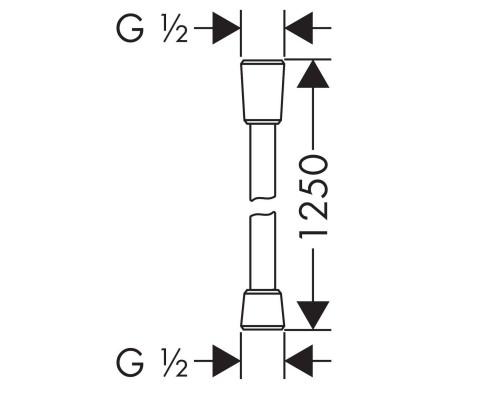 Hansgrohe 28272450 Isiflex Шланг для душа