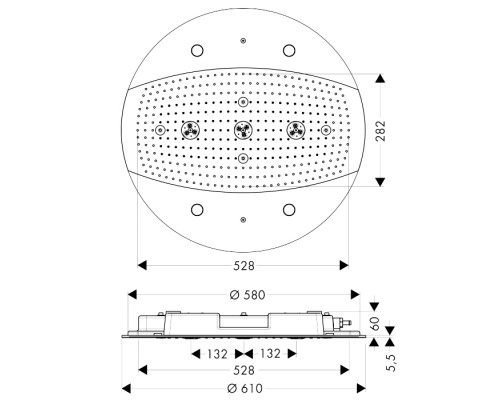 Hansgrohe 28404000 Raindance Rainmaker Верхний душ