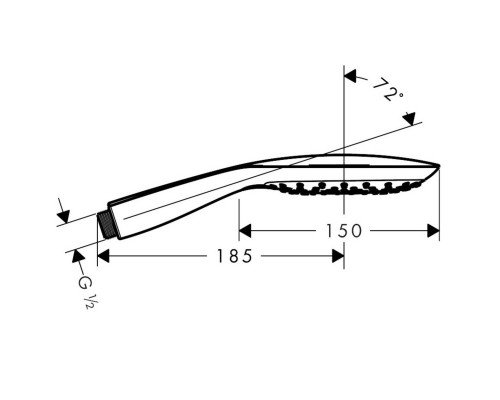 Hansgrohe 28557000 PuraVida Ручной душ