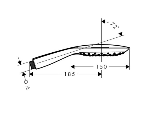 Hansgrohe 28567400 PuraVida Ручной душ EcoSmart