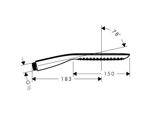 Hansgrohe 28568000 PuraVida Ручной душ EcoSmart